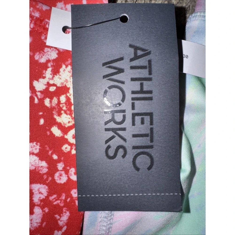 Lot Of 2 ATHLETIC WORKS Girls Leggings W/Pockets M 8-10